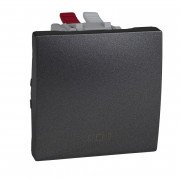 Кнопка звонка Schneider Electric Unica с символом Звонок графит MGU3.206.12C