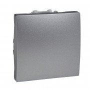 Выключатель Schneider Electric Unica кнопочный 2 модуля алюминий MGU3.206.30