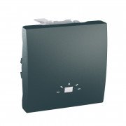 Выключатель Schneider Electric Unica кнопочный с символом Свет графит MGU3.206.12L