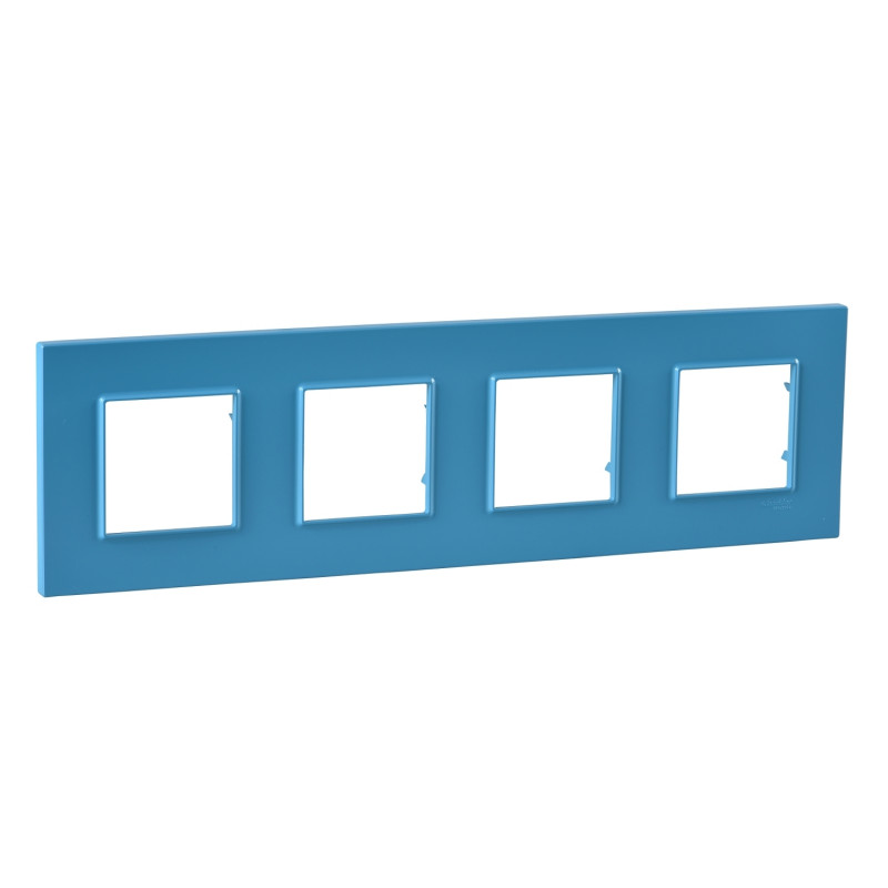 Рамка 4-постовая Schneider Electric Unica Quadro aqua MGU4.708.26