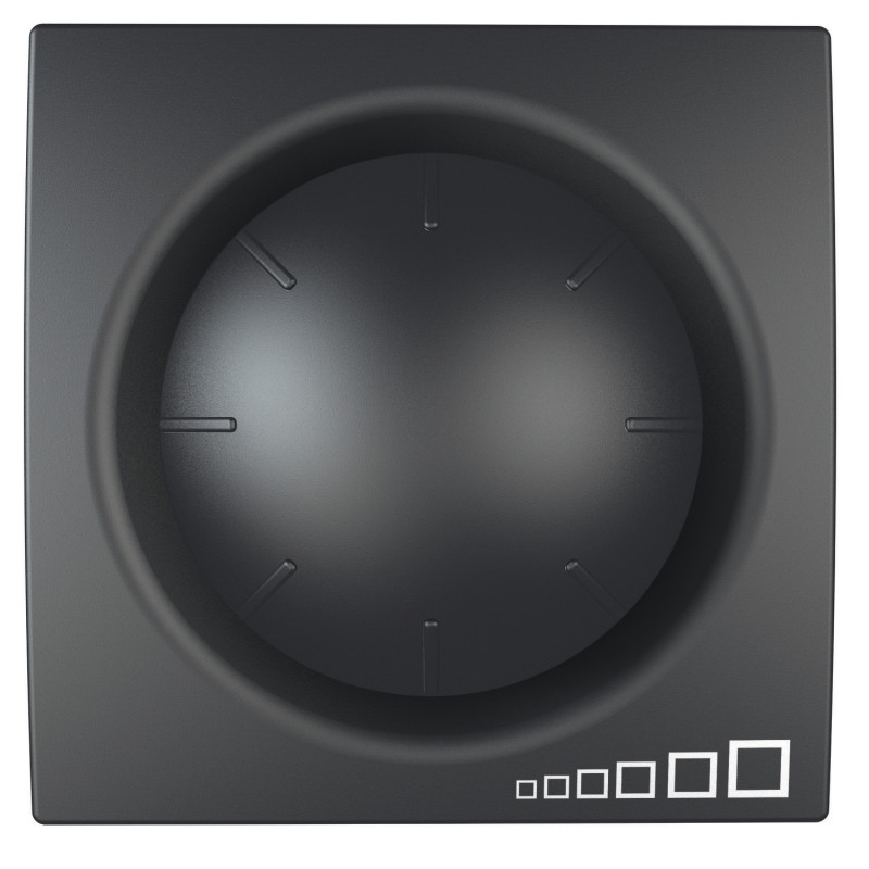 Світлорегулятор для ламп розжарювання та галогенних ламп Schneider Electric Unica поворотно-натискний графіт MGU3.511.12