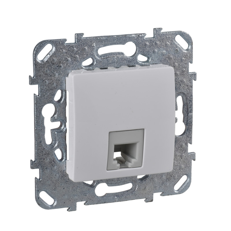 Телефонна розетка Schneider Electric Unica RJ11 4 контакти 2 модулі білий MGU5.492.18ZD