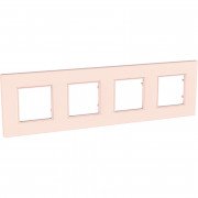 Рамка 4-постовая Schneider Electric Unica Quadro розово-жемчужный MGU4.708.37
