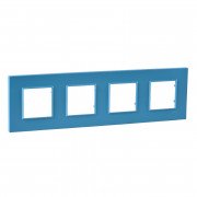 Рамка 4-постовая Schneider Electric Unica Quadro aqua MGU4.708.26