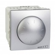 Светорегулятор  для флуоресцентных ламп Schneider Electric Unica поворотно-нажимной алюминий MGU3.510.30