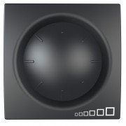 Светорегулятор для ламп накаливания и галогенных ламп Schneider Electric Unica поворотно-нажимной графит MGU3.511.12