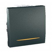 Выключатель Schneider Electric Unica 1-клавишный схема 1 с индикацией графит MGU3.201.12S