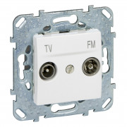 Розетка TV/FM индивидуальная Schneider Electric Unica белый MGU5.451.18ZD
