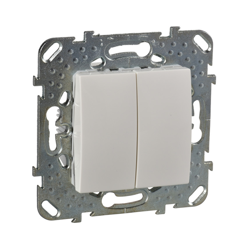 Выключатель Schneider Electric Unica 2-клавишный слоновая кость MGU5.213.25ZD