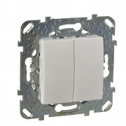 Вимикач Schneider Electric Unica 2-клавішний слонова кістка MGU5.213.25ZD