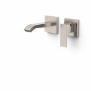 Смеситель для раковины Tres Cuadro Exclusive настенный однорычажный сталь 00630003AC