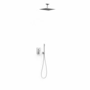 Душевая система скрытого монтажа Tres Cuadro Exclusive с однорычажным смесителем белый матовый 00628003BM