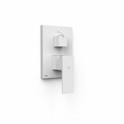 Змішувач для душу Tres Cuadro Exclusive (2 канали) односторонній білий матовий 10628001BM