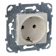 Розетка Schneider Electric Unica с заземлением 16А слоновая кость MGU5.036.25ZD