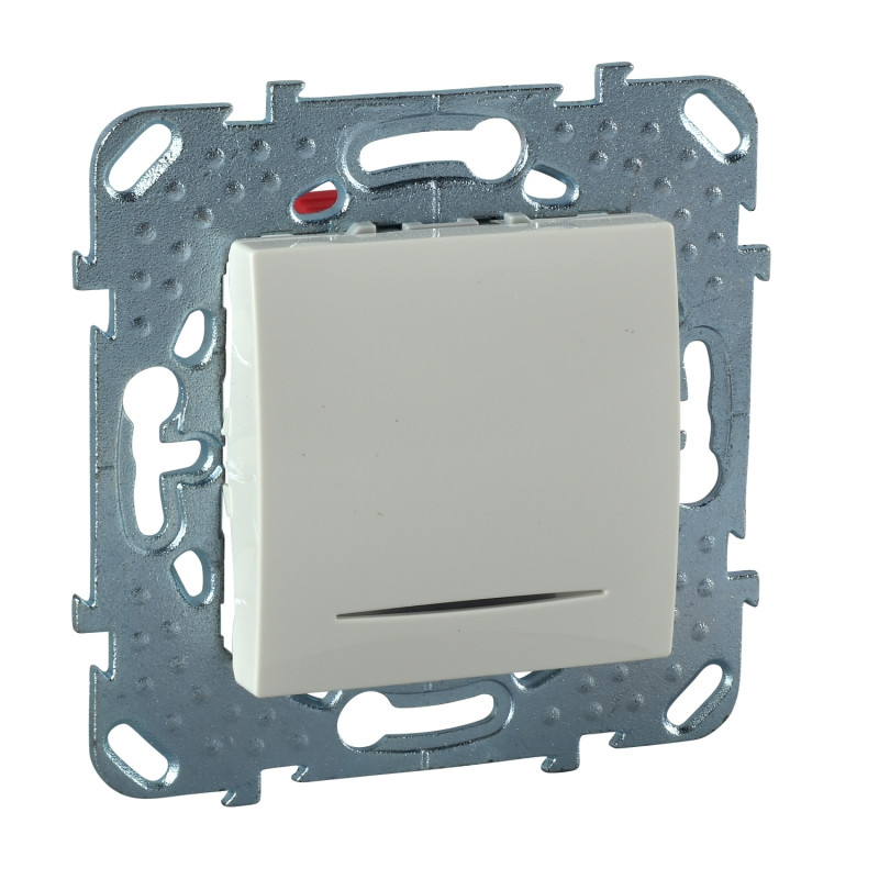 Вимикач Schneider Electric Unica 1-клавішний з індикацією слонова кістка MGU5.201.25NZD