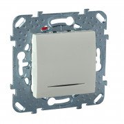 Выключатель Schneider Electric Unica 1-клавишный с индикацией слоновая кость MGU5.201.25NZD