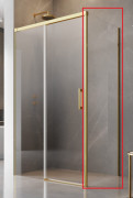 Душевая боковая стенка Radaway Idea Gold KDJ 90х200 см правая золото/прозрачное стекло 387050-09-01R