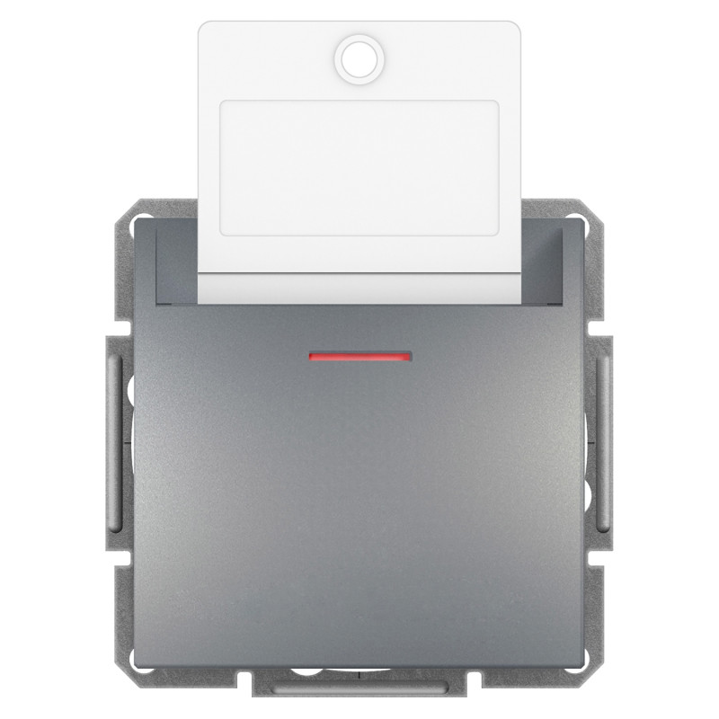 Выключатель карточный Schneider Electric Asfora механический сталь EPH6200162