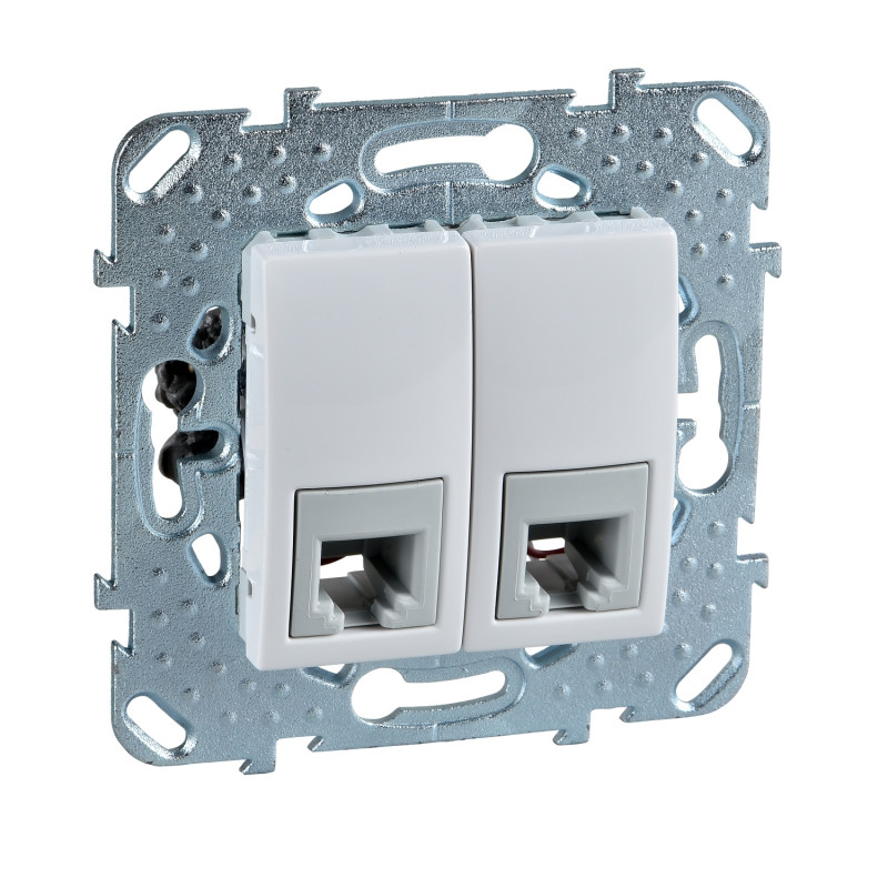 Телефонна розетка Schneider Electric Unica RJ11 4 контакти білий MGU5.9090.18ZD