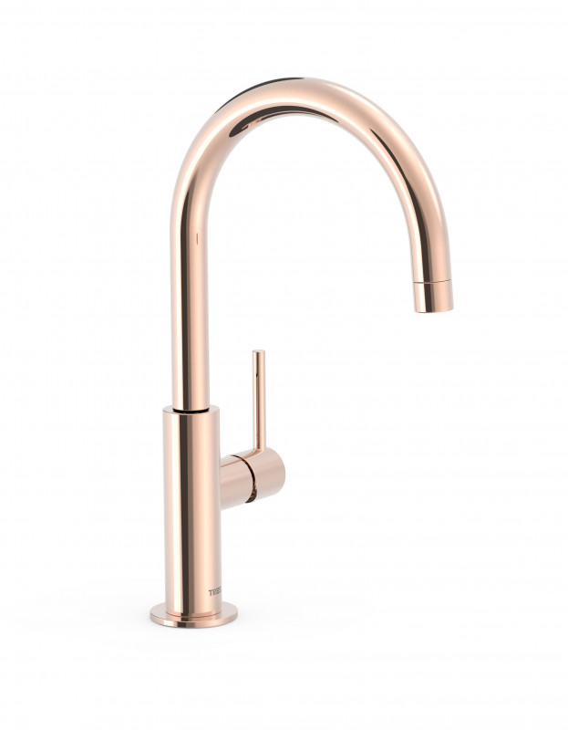 Смеситель для раковины Tres Study Exclusive однорычажный розовое золото 26290402OP