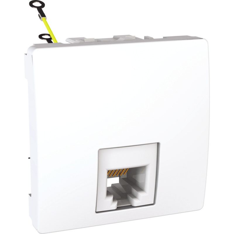 Телефонная розетка Schneider Electric Unica RJ12 6 контактов 2 модуля белый MGU3.497.18