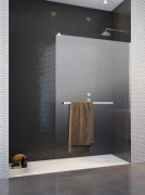 Душевая перегородка Radaway Modo New II с полотенцедержателем 120х200 см хром/прозрачное стекло 389124-01-01W