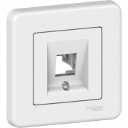 Накладка одномодульная Schneider Electric Leona КАТ5Е 6 UTP белый LNA4301121