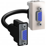 Розетка HD15 Schneider Electric Unica 1М слоновая кость MGU3.432.25