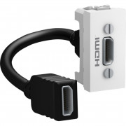 Розетка HDMI Schneider Electric Unica 1 модуль белый MGU3.430.18
