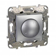 Светорегулятор для LED-ламп поворотно-нажимной Schneider Electric Unica универсальный 4-400Вт алюминий MGU5.513.30