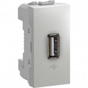 USB-коннектор Schneider Electric Unica 1 модуль алюминий MGU3.429.30