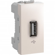USB-коннектор Schneider Electric Unica 1 модуль слоновая кость MGU3.429.25