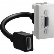 Розетка HDMI Schneider Electric Unica 1 модуль алюминий MGU3.430.30