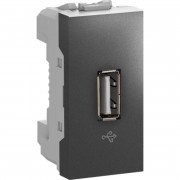 USB-коннектор Schneider Electric Unica 1 модуль графит MGU3.429.12