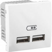 USB-розетка Schneider Electric Unica 2,1А белый MGU3.418.18