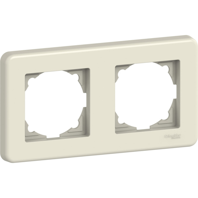 Рамка 2-постова Schneider Electric Leona горизонтальна пластик крем LNA5800223