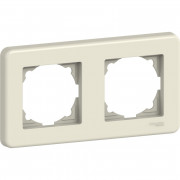 Рамка 2-постовая Schneider Electric Leona горизонтальная пластик крем LNA5800223