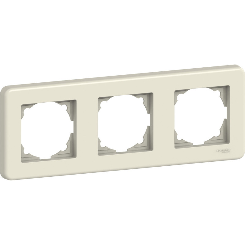 Рамка 3-постовая Schneider Electric Leona горизонтальная пластик крем LNA5800323
