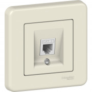 Розетка телефонна Schneider Electric Leona 4 контакту пластик крем LNA4100123