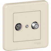 Розетка TV/SAT оконечная Schneider Electric Leona пластик крем LNA3400123