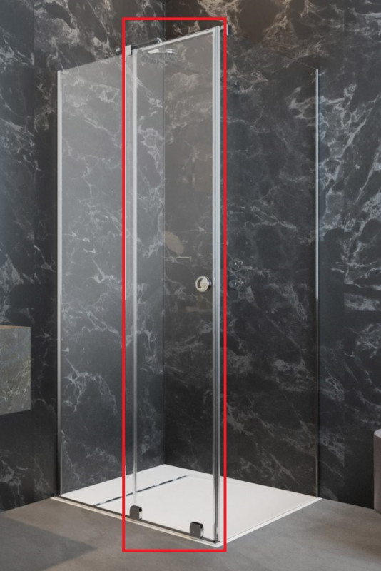 Створення душових дверей Radaway Furo KDJ RH 49.2х200 см розсувна ліва хром/прозоре скло 10104492-01-01LU