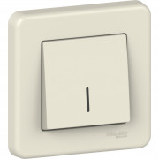 Выключатель проходной Schneider Electric Leona 1-клавишный с подсветкой крем LNA1500323