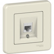 Комп'ютерна розетка Schneider Electric Leona RJ45 кат6 пластик крем LNA4700123