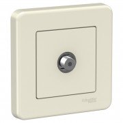 Розетка SAT оконечная Schneider Electric Leona пластик крем LNA3700123