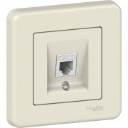 Розетка телефонная Schneider Electric Leona 4 контакта пластик крем LNA4100123