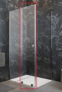 Створення душових дверей Radaway Furo KDJ RH 49.2х200 см розсувна ліва хром/прозоре скло 10104492-01-01LU