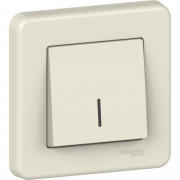Выключатель Schneider Electric Leona 1-клавишный с подсветкой крем LNA1400323