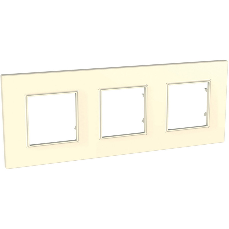 Рамка 3-постовая Schneider Electric Unica Quadro слоновая кость MGU2.706.25