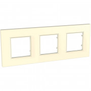 Рамка 3-постовая Schneider Electric Unica Quadro слоновая кость MGU2.706.25