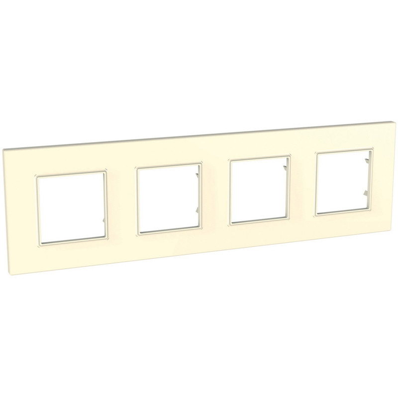 Рамка 4-постовая Schneider Electric Unica Quadro слоновая кость MGU2.708.25